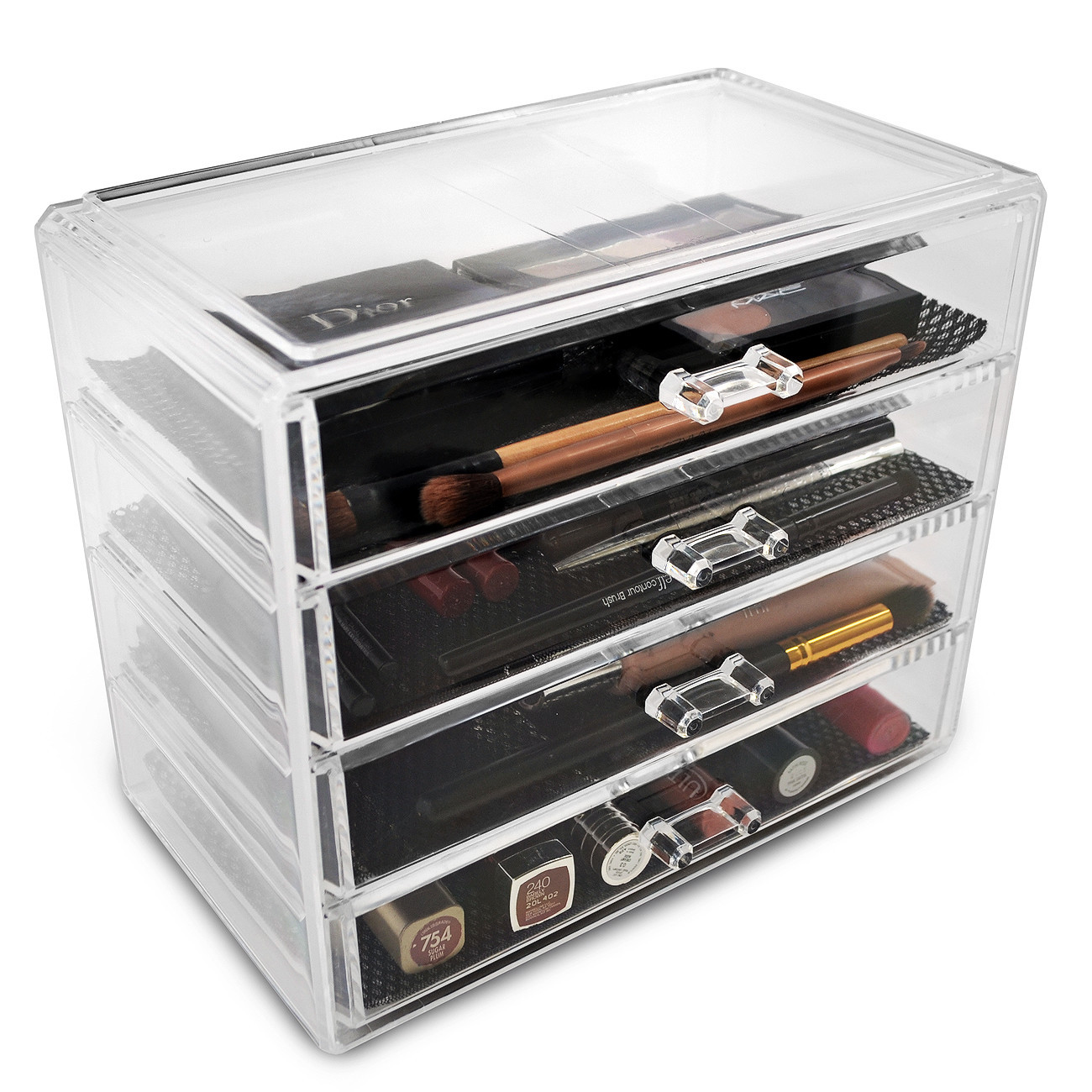 Best ideas about Drawer Storage Organizer
. Save or Pin GGI International Acrylic 4 Drawer Makeup Organizer with Now.