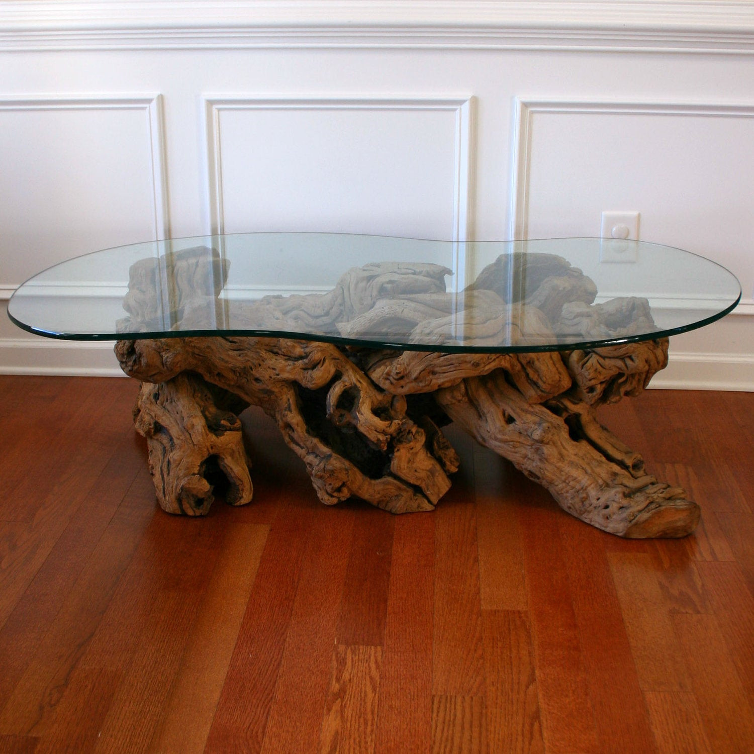 Best ideas about Driftwood Coffee Table
. Save or Pin Driftwood Coffee Table with Glass Top Cocktail Beach Zen Now.