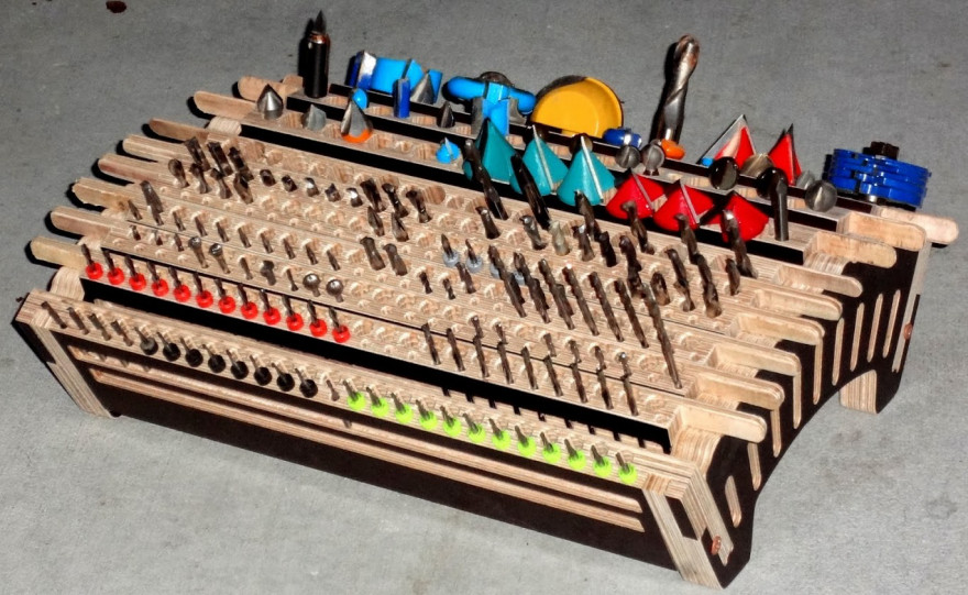Best ideas about Drill Bit Organizer DIY
. Save or Pin An Unusual Design for a Massive Bit Holder with Moving Now.
