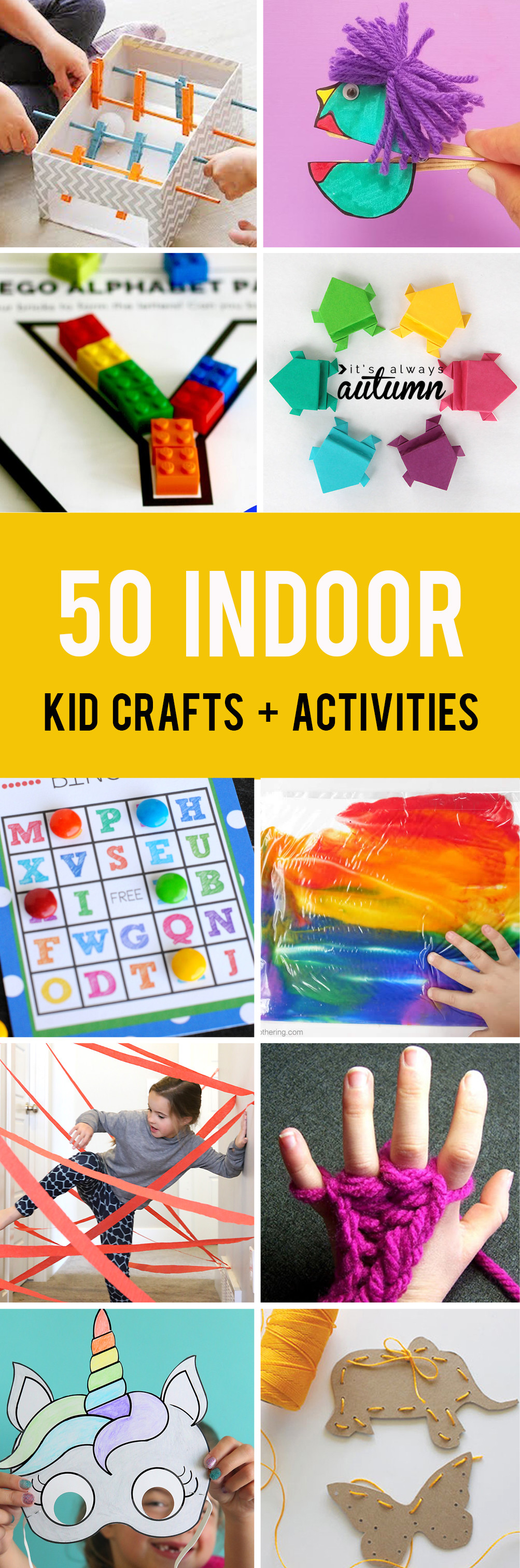 Best ideas about Easy Activities For Kids
. Save or Pin 50 best indoor activities for kids It s Always Autumn Now.