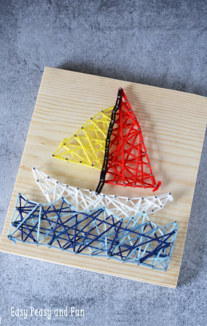 Best ideas about Easy Art For Kids
. Save or Pin Sailboat String Art for Kids Easy Peasy and Fun Now.