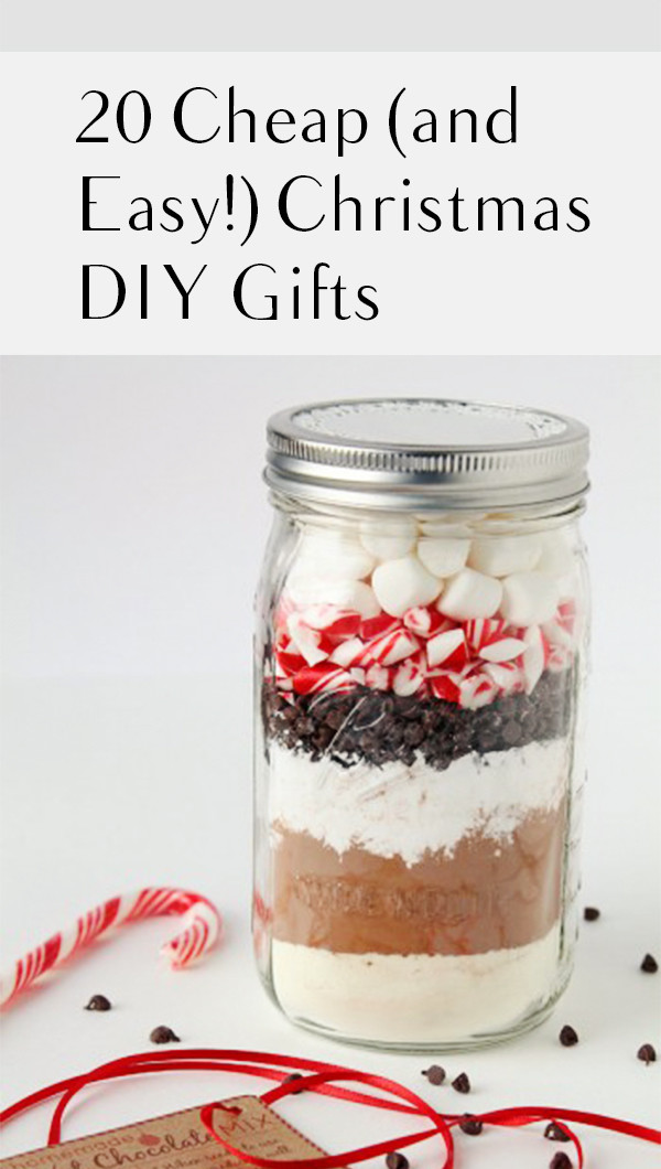 Best ideas about Easy Cheap DIY Christmas Gifts
. Save or Pin 20 Cheap and Easy DIY Christmas Gifts – My List of Lists Now.