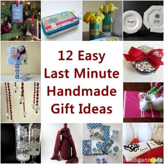 Best ideas about Easy Christmas Craft Gift
. Save or Pin 12 Easy Last Minute Handmade Holiday Gift Ideas Now.