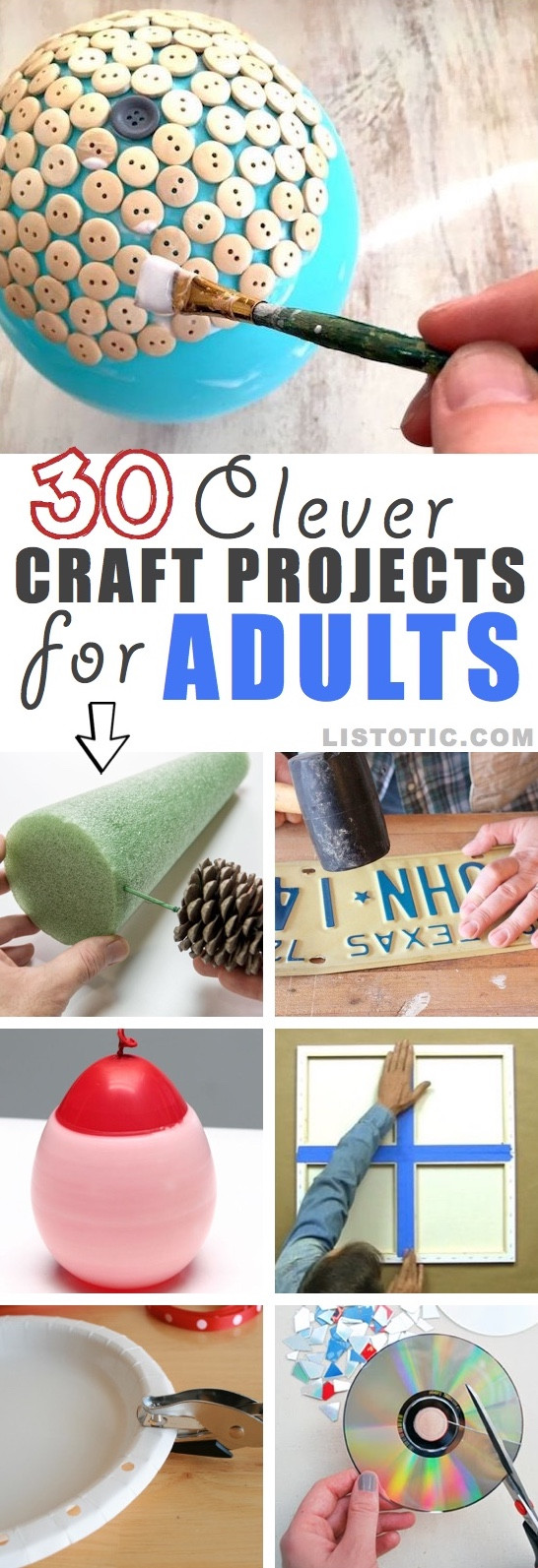 Best ideas about Easy Craft Projects For Adults
. Save or Pin 30 Easy Craft Ideas That Will Spark Your Creativity DIY Now.