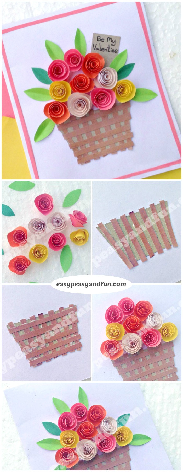 Best ideas about Easy Crafts For Kids To Make
. Save or Pin DIY Rolled Paper Roses Valentines Day or Mother s Day Card Now.