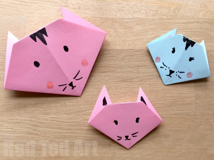 Best ideas about Easy Crafts To Make For Kids
. Save or Pin Easy Origami Cats Paper Crafts for Kids Red Ted Art Now.