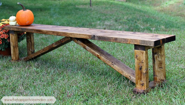 Best ideas about Easy DIY Benches
. Save or Pin Rustic $15 DIY Bench Now.