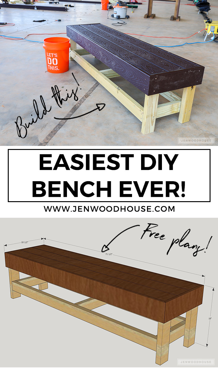 Best ideas about Easy DIY Benches
. Save or Pin Easiest DIY Bench Ever – The House of Wood Now.