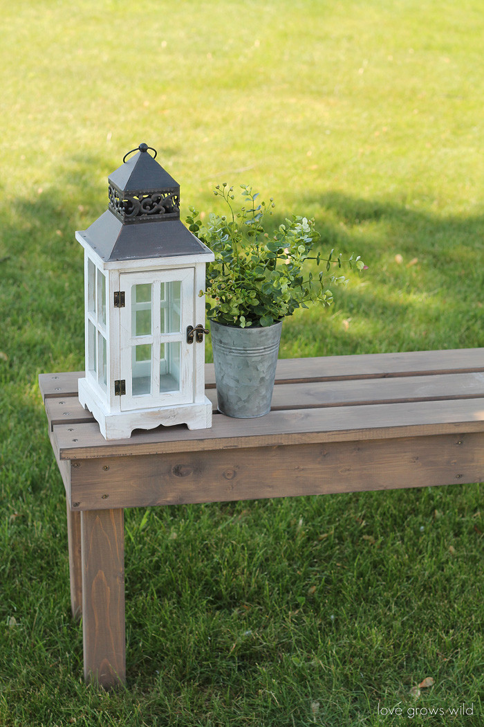 Best ideas about Easy DIY Benches
. Save or Pin Easy DIY Outdoor Bench Love Grows Wild Now.