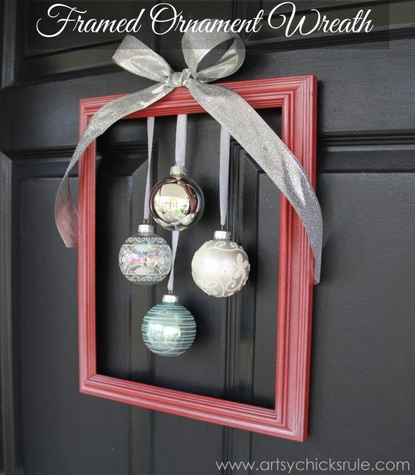 Best ideas about Easy DIY Christmas Wreath
. Save or Pin DIY Holiday Framed Ornament Wreath Wel e Home Tour Now.