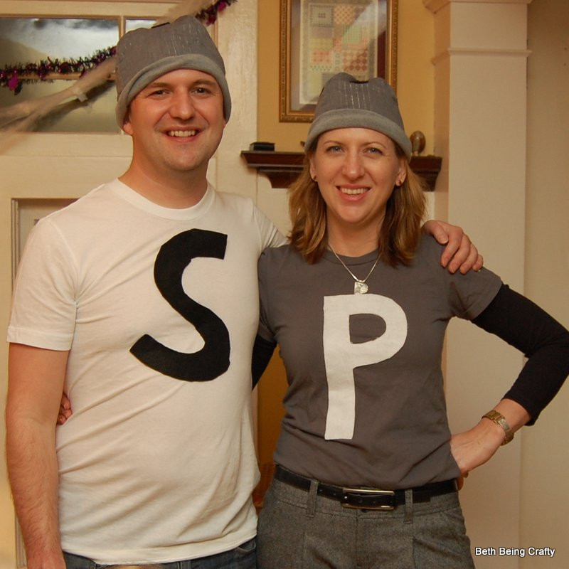 Best ideas about Easy DIY Couples Costumes
. Save or Pin Beth Being Crafty Salt and Pepper Easy Couple DIY Costume Now.