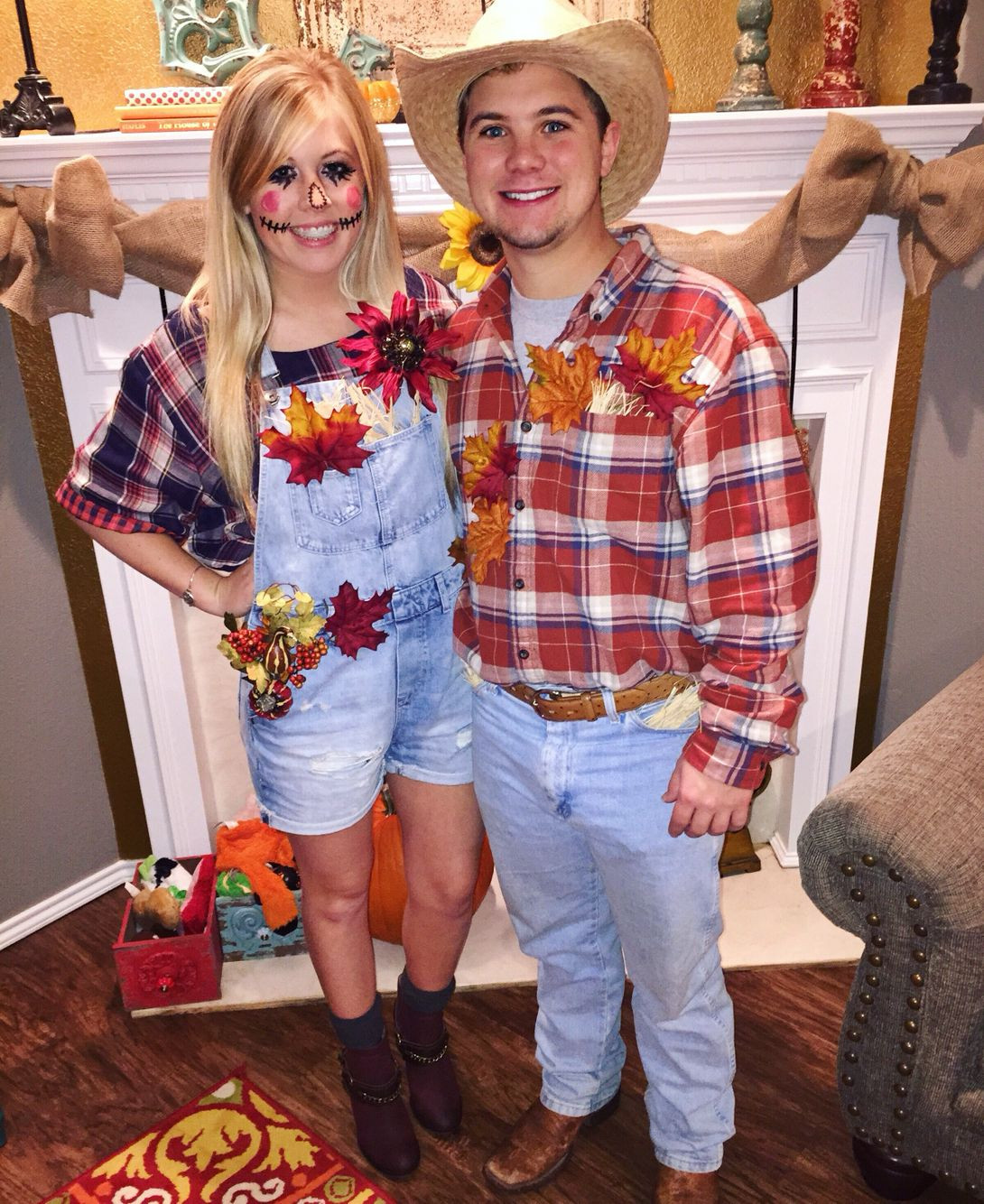 Best ideas about Easy DIY Couples Costumes
. Save or Pin easy DIY Halloween scarecrow couples costume Now.