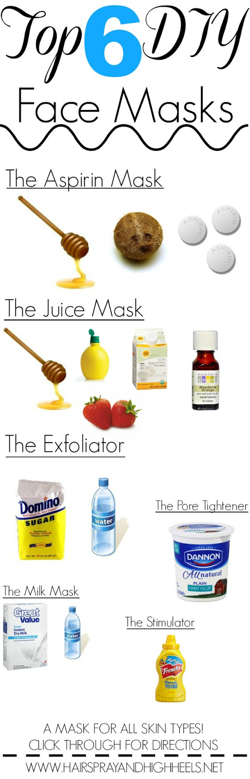 Best ideas about Easy DIY Face Masks
. Save or Pin 6 DIY Face Masks All Skin Types Hairspray and Highheels Now.