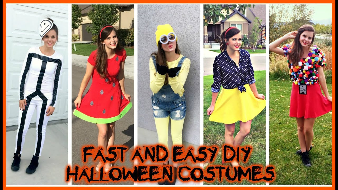 Best ideas about Easy DIY Last Minute Halloween Costumes
. Save or Pin DIY HALLOWEEN COSTUMES Super Easy Cheap Last Minute Ideas Now.
