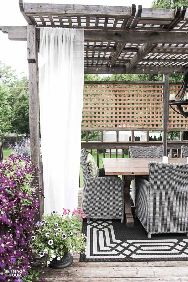 Best ideas about Easy Diy Patio
. Save or Pin Easy DIY Outdoor Curtain Rods In 10 Minutes Setting for Four Now.