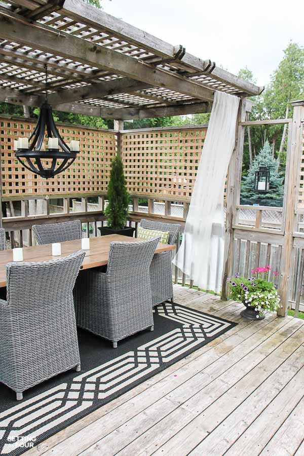 Best ideas about Easy DIY Patio
. Save or Pin Easy DIY Outdoor Curtain Rods In 10 Minutes Setting for Four Now.