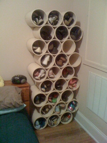 Best ideas about Easy DIY Shoe Rack
. Save or Pin How to build simple PVC pipe shoe storage rack step by Now.