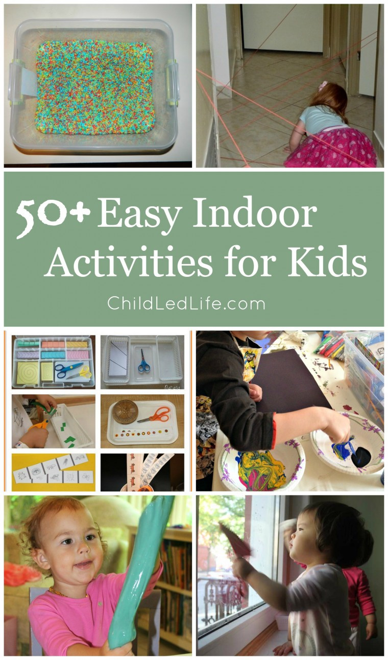 Best ideas about Easy Kids Activities
. Save or Pin 50 Easy Indoor Activities for Kids Now.