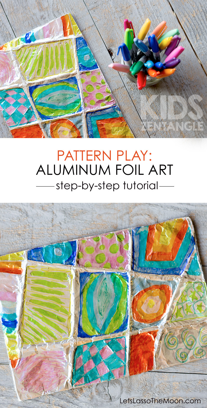 Best ideas about Easy Kids Project
. Save or Pin Colorful Zentangle Art Easy Aluminum Foil Kids Project Now.