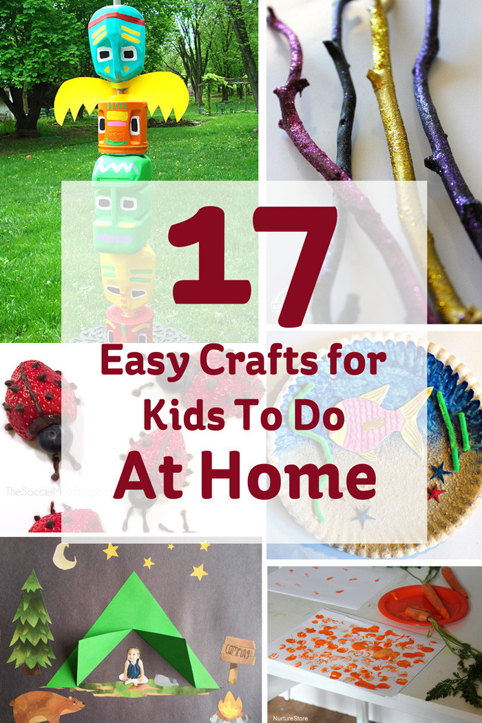 Best ideas about Easy Kids Project
. Save or Pin 17 Easy Crafts for Kids to do at Home Hobbycraft Blog Now.