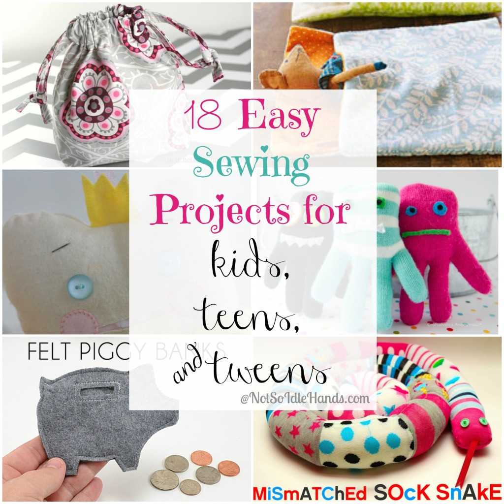 Best ideas about Easy Kids Projects
. Save or Pin 18 Easy Sewing Projects for Kids Teens and Tweens Now.