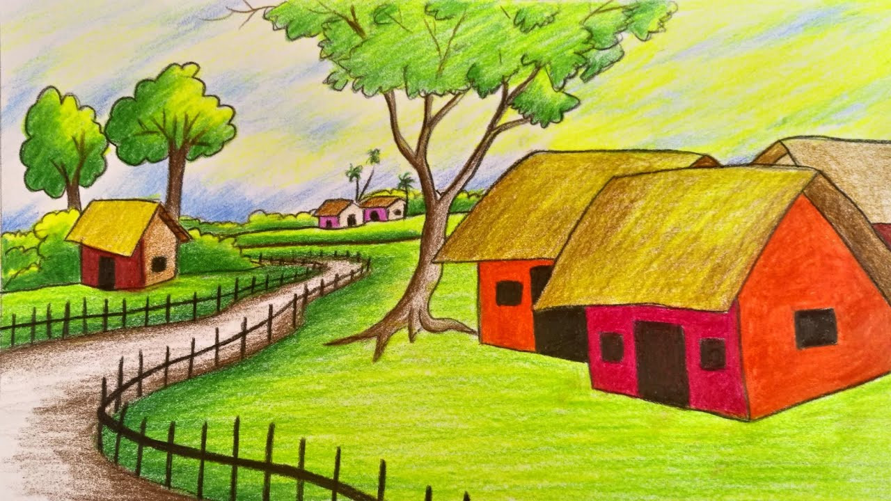 Best ideas about Easy Landscape Drawings
. Save or Pin How to draw scenery landscape step by step with color Now.