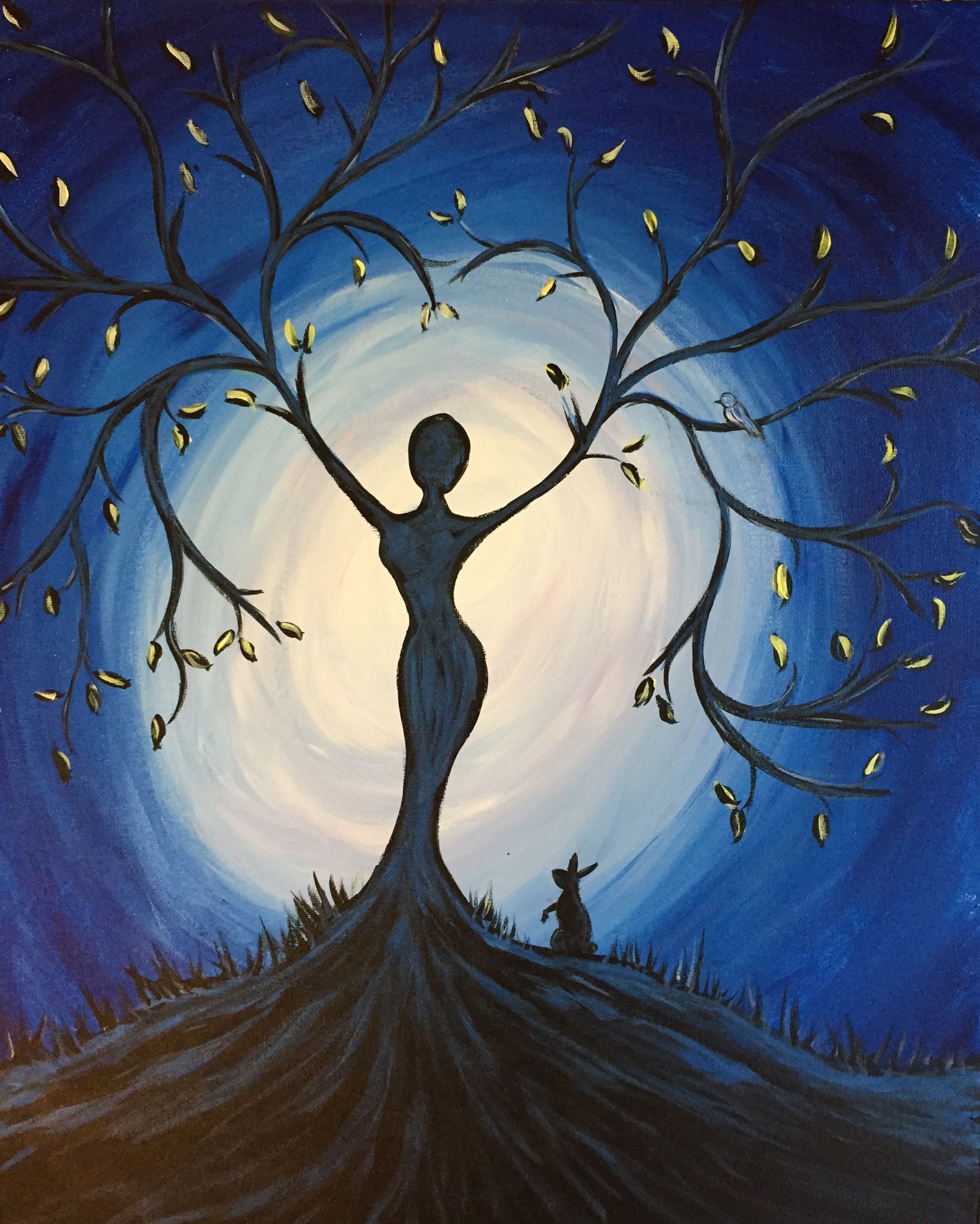 Best ideas about Easy Paint Night Ideas
. Save or Pin Paint Nite Blue Tree Goddess Use ORLANDOVIP at checkout Now.