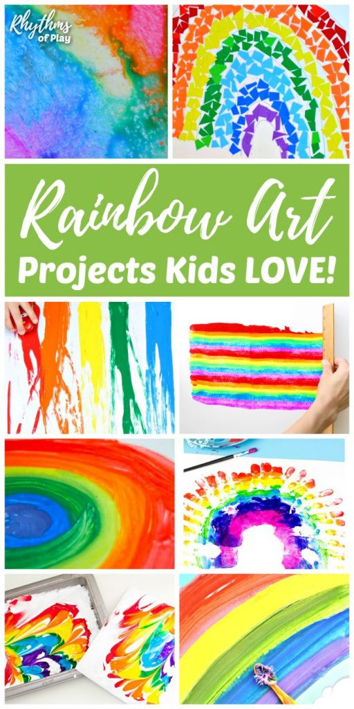 Best ideas about Easy Projects For Kids
. Save or Pin Rainbow Art Projects Kids LOVE and Rainbow Crafts Too Now.