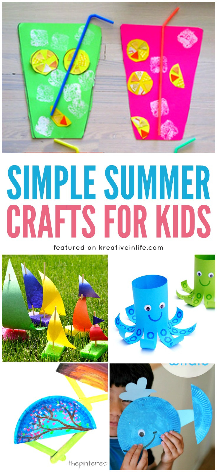 Best ideas about Easy Summer Crafts For Kids
. Save or Pin Simple Summer Crafts for Kids Kreative in Life Now.