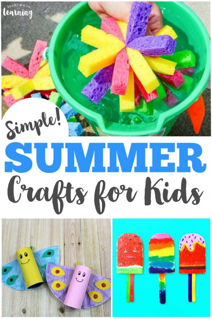 Best ideas about Easy Summer Crafts For Kids
. Save or Pin 40 Simple Summer Crafts for Kids Look We re Learning Now.