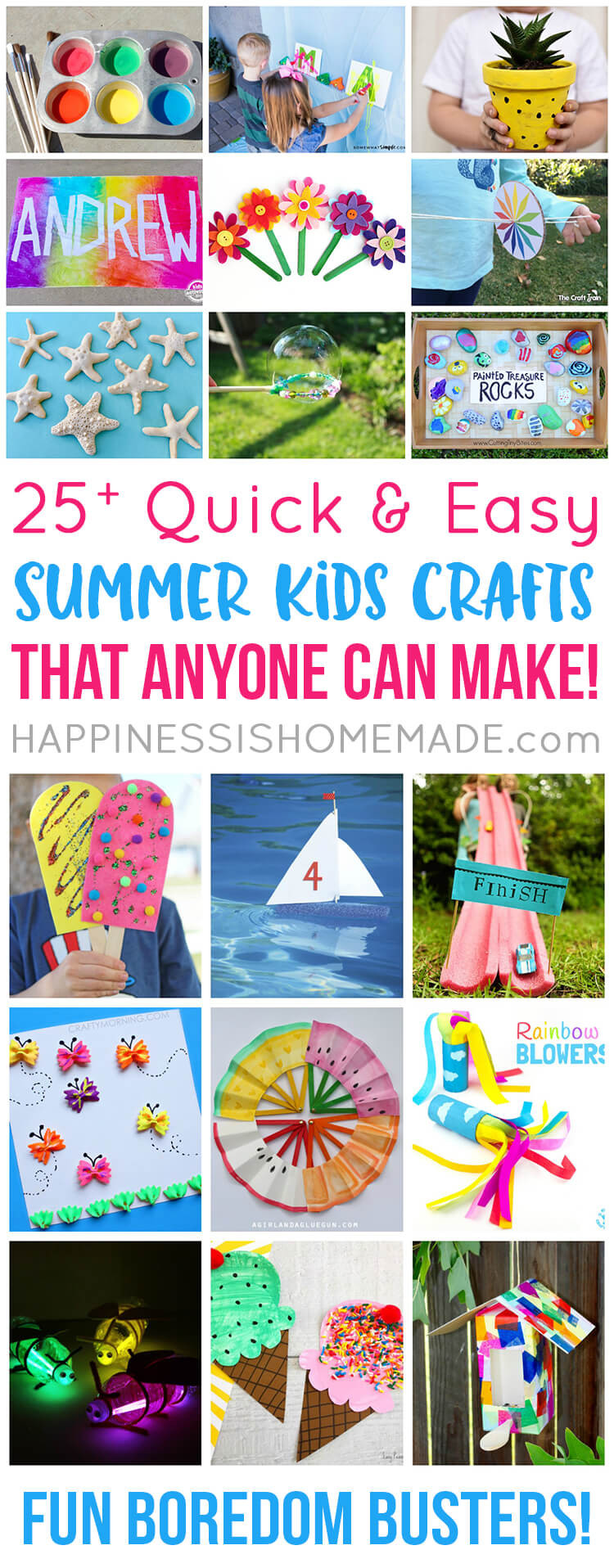 Best ideas about Easy Summer Crafts For Kids
. Save or Pin Easy Summer Kids Crafts That Anyone Can Make Happiness Now.
