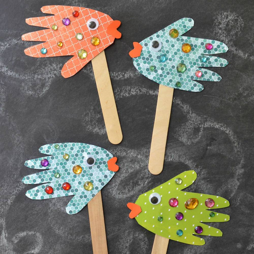 Best ideas about Easy Toddler Crafts
. Save or Pin Handprint Fish Puppets Now.