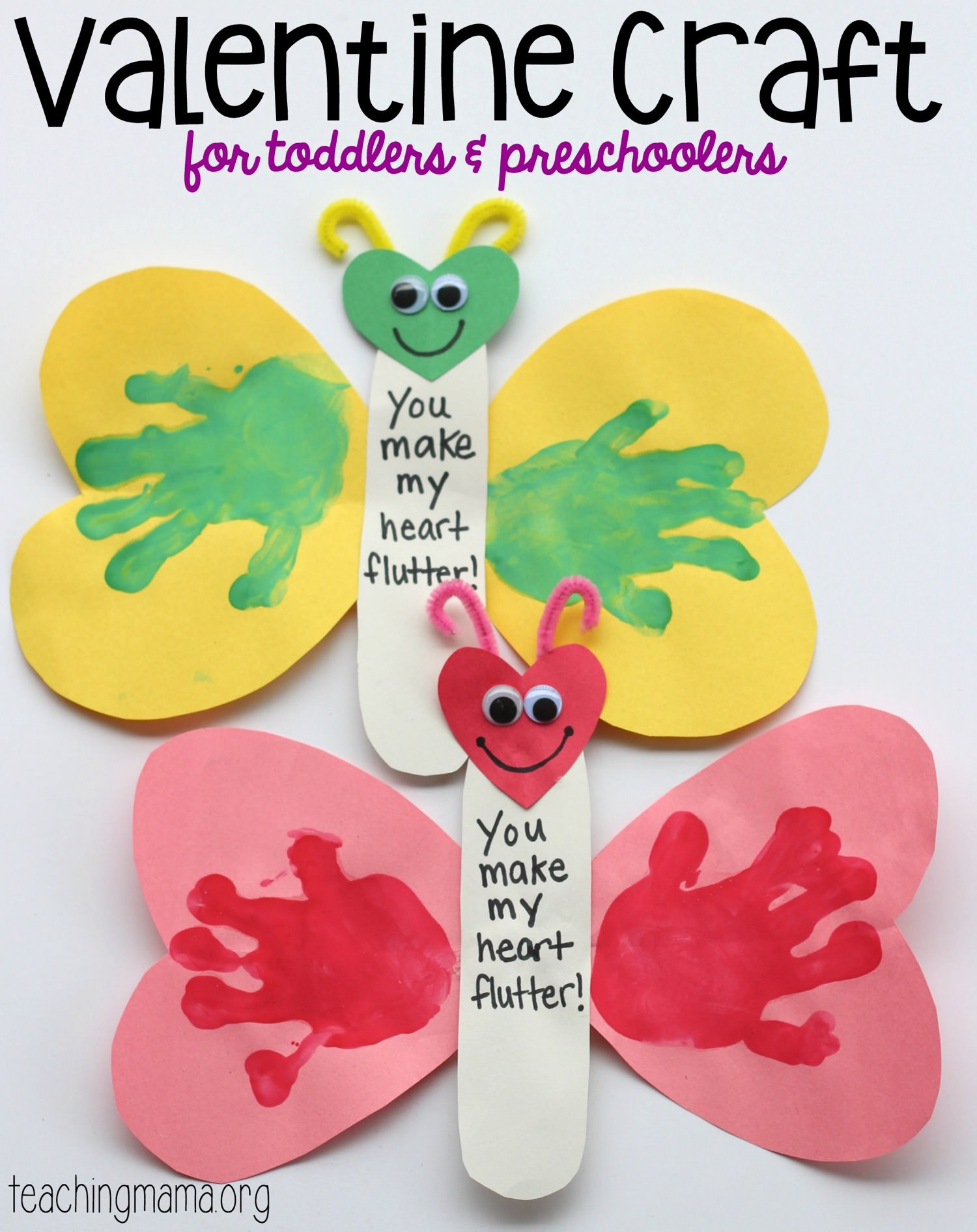 Best ideas about Easy Valentine Crafts For Preschoolers
. Save or Pin You Make My Heart Flutter Valentine Craft Now.
