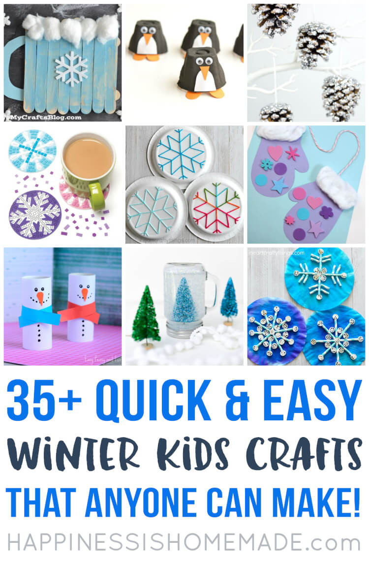 Best ideas about Easy Winter Crafts For Kids
. Save or Pin Easy Winter Kids Crafts That Anyone Can Make Happiness Now.