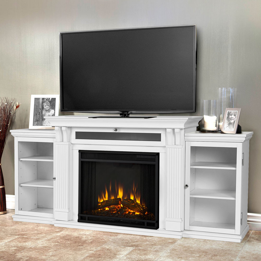 Best ideas about Electric Fireplace Entertainment Center
. Save or Pin Real Flame Calie White Electric Fireplace 7720E W Now.