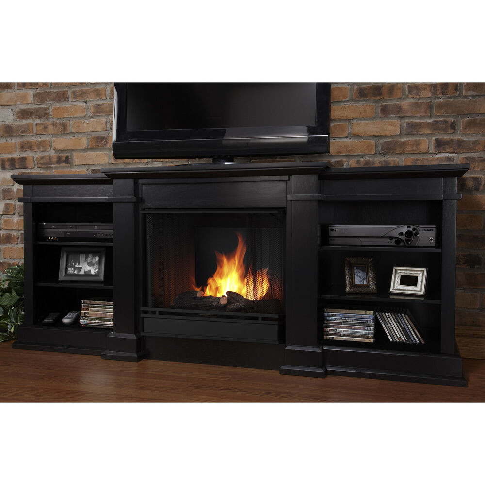 Best ideas about Electric Fireplace Entertainment Center
. Save or Pin Real Flame Fresno Black Entertainment Center Gel Fuel 71 Now.