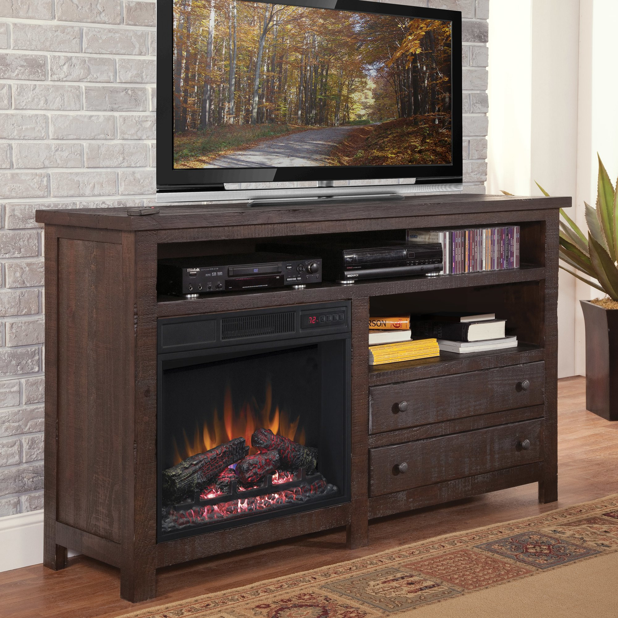 Best ideas about Electric Fireplace Tv Stand 60 Inch
. Save or Pin Loon Peak Hidalgo 60" TV Stand with Electric Fireplace Now.