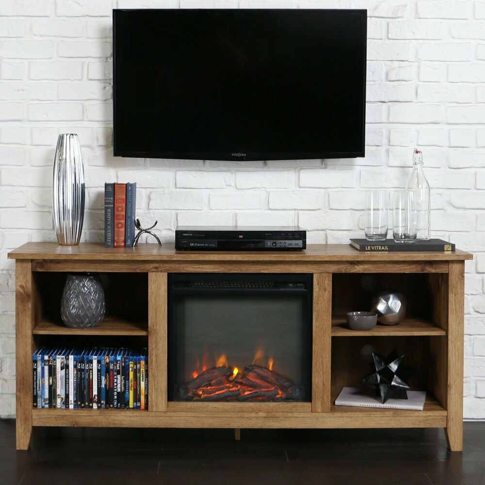 Best ideas about Electric Fireplace Tv Stand 60 Inch
. Save or Pin 60 Inch TV Stand Fireplace Insert Rustic Heater Electric Now.