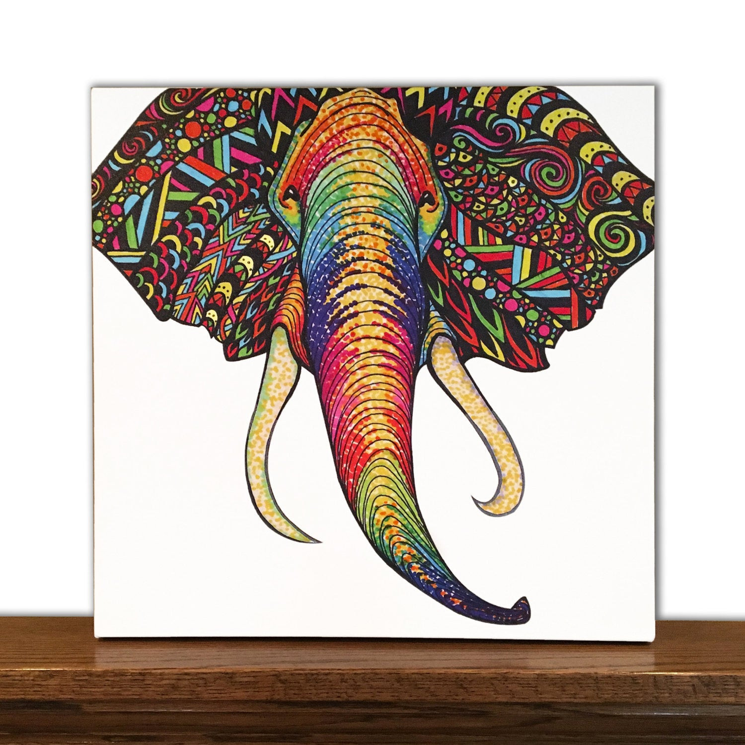 Best ideas about Elephant Wall Art
. Save or Pin Animal Canvas Art Elephant Wall Art Home Decor Tribal Now.