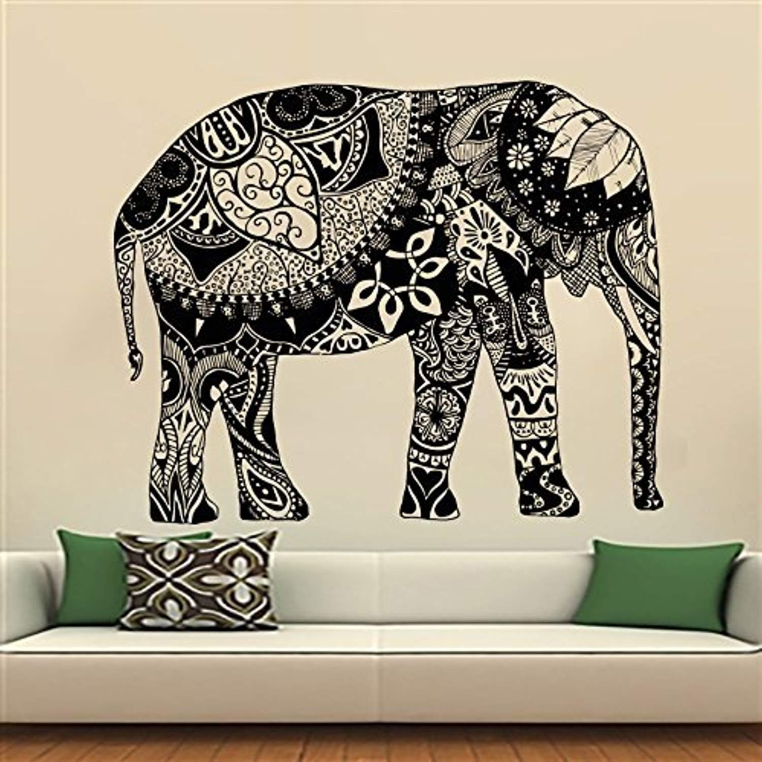 Best ideas about Elephant Wall Art
. Save or Pin Elephant Wall Stickers Decals Indian Pattern Decal Vinyl Now.