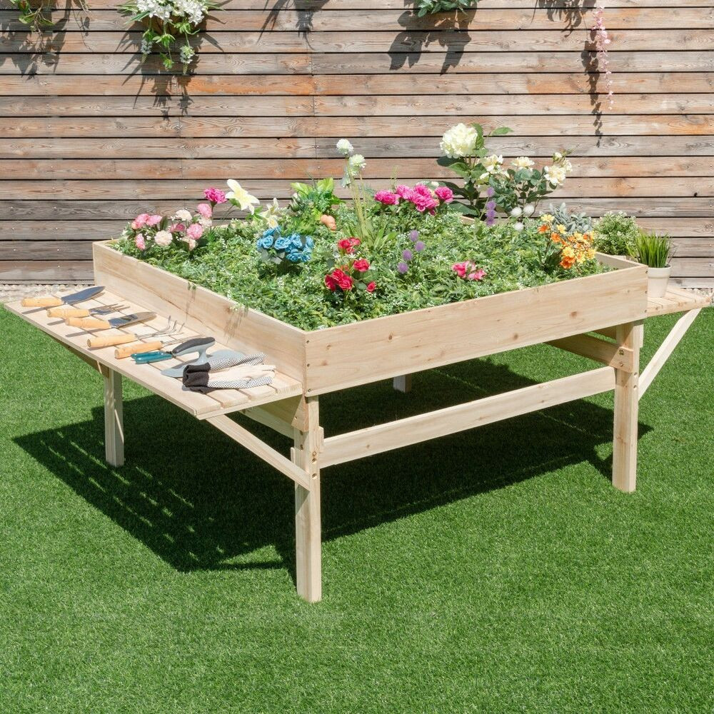 Best ideas about Elevated Garden Planter
. Save or Pin Wood Raised Garden Bed Elevated Patio Ve able Flower Now.