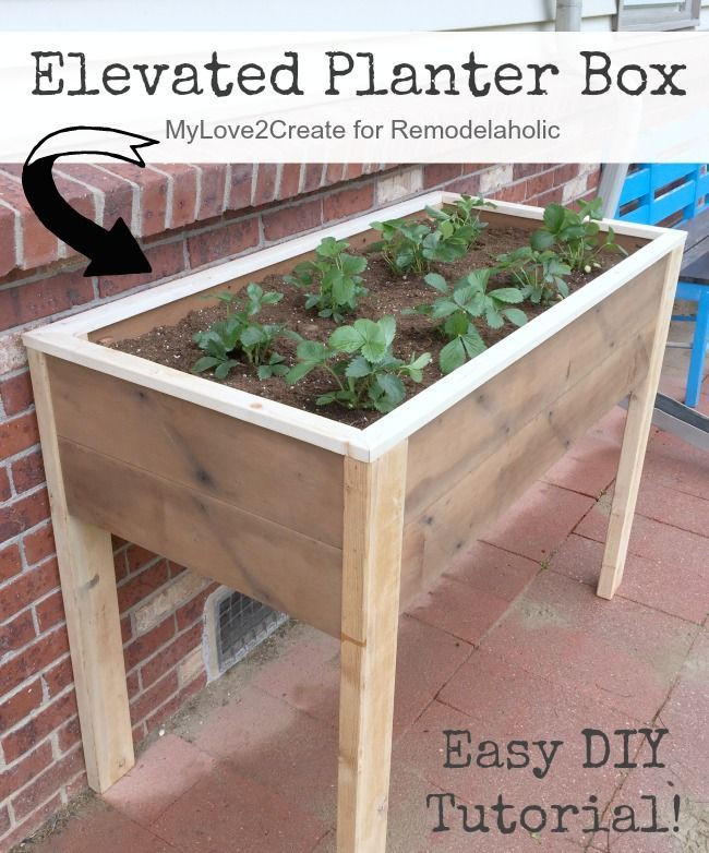 Best ideas about Elevated Garden Planter
. Save or Pin This DIY elevated planter box is raised up off the ground Now.