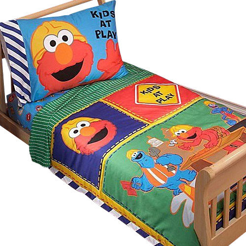 Best ideas about Elmo Bedroom Sets
. Save or Pin Sesame Street Elmo Construction 4pc Toddler Bedding Set Now.