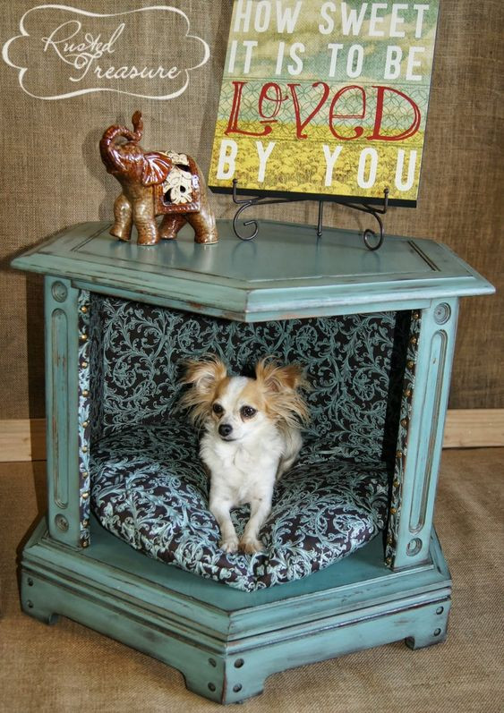 Best ideas about End Table Dog Bed DIY
. Save or Pin DIY End Table Dog Beds before and after Refinished and Now.