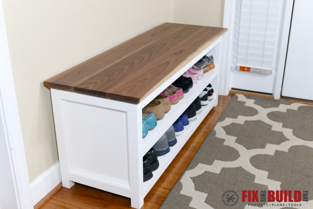 Best ideas about Entry Bench DIY
. Save or Pin Entryway Shoe Bench Now.