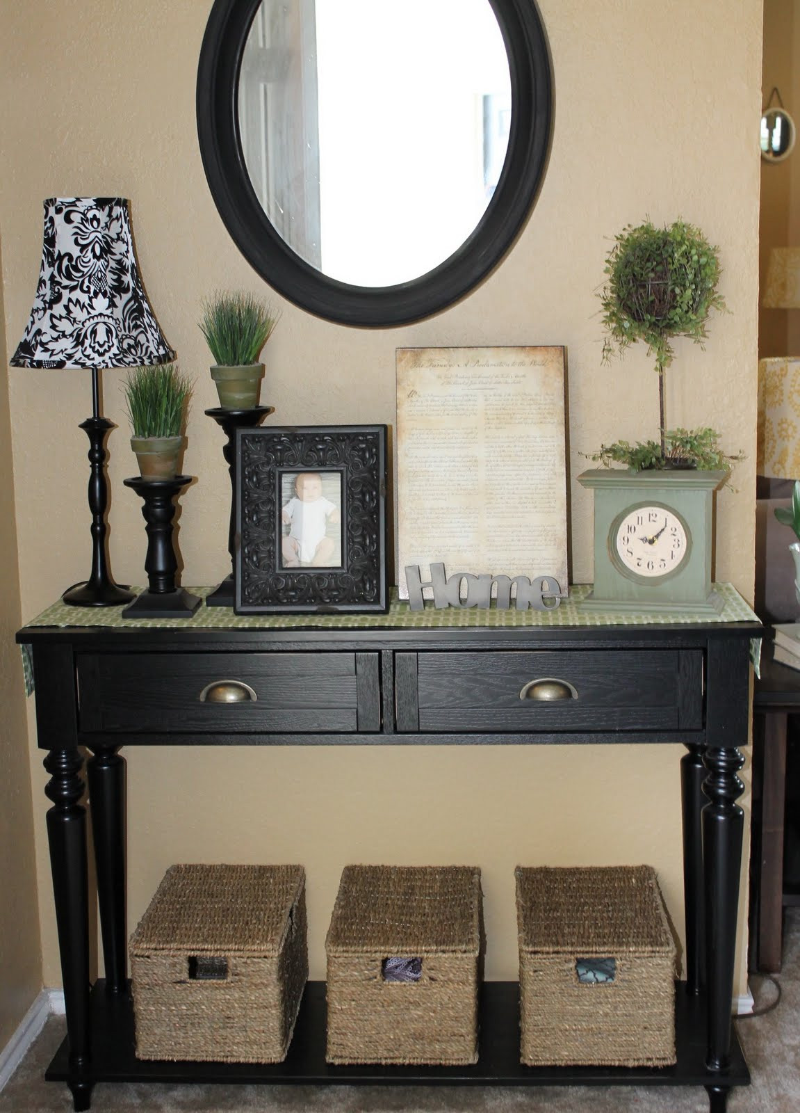 Best ideas about Entryway Table Decor
. Save or Pin The Walkers Entryway table dilemma Now.