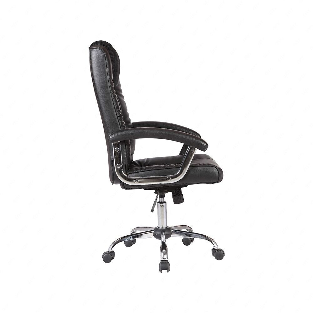 Best ideas about Ergonomic Office Chair With Lumbar Support
. Save or Pin Black PU leather OFFICE CHAIR lumbar support New Ergonomic Now.