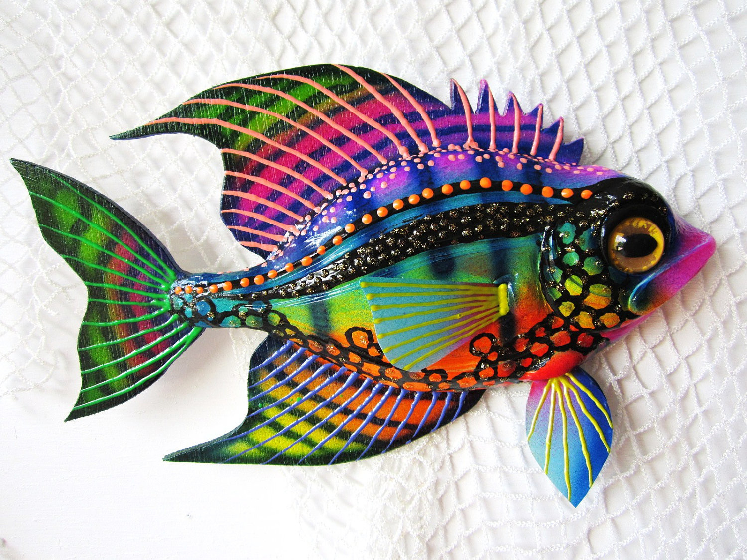 Best ideas about Etsy Wall Art
. Save or Pin Fish art wall sculpture by artistJP on Etsy Now.