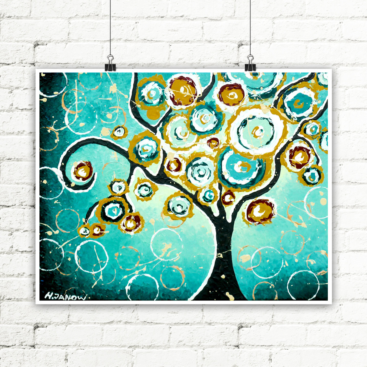 Best ideas about Etsy Wall Art
. Save or Pin Tree PRINT Turquoise Wall Art Whimsical Tree of Life Curly Now.