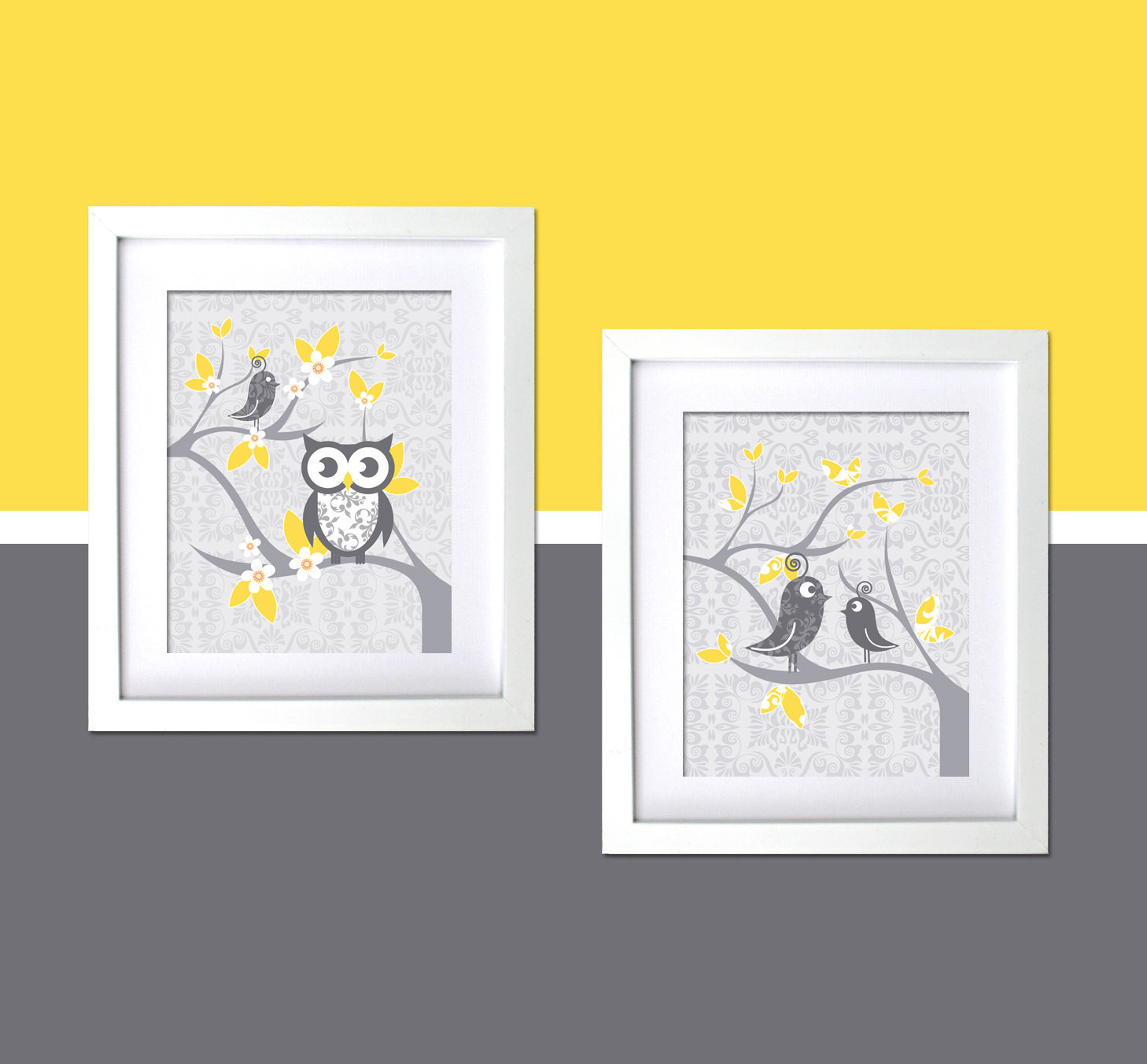 Best ideas about Etsy Wall Art
. Save or Pin Modern Nursery Wall Art Gray Yellow Nursery by Now.